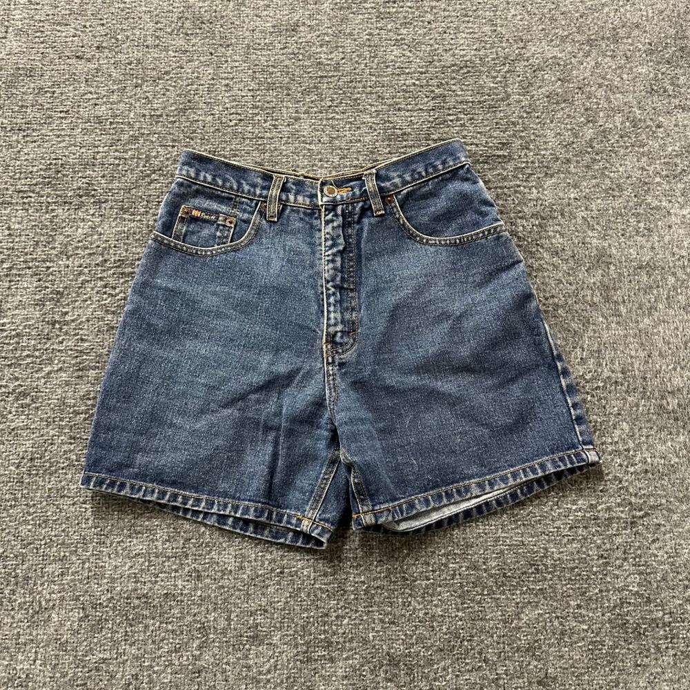 Route 66 Denim Shorts Womens Size 7/8 Blue High Waisted Cotton Vintage Casual